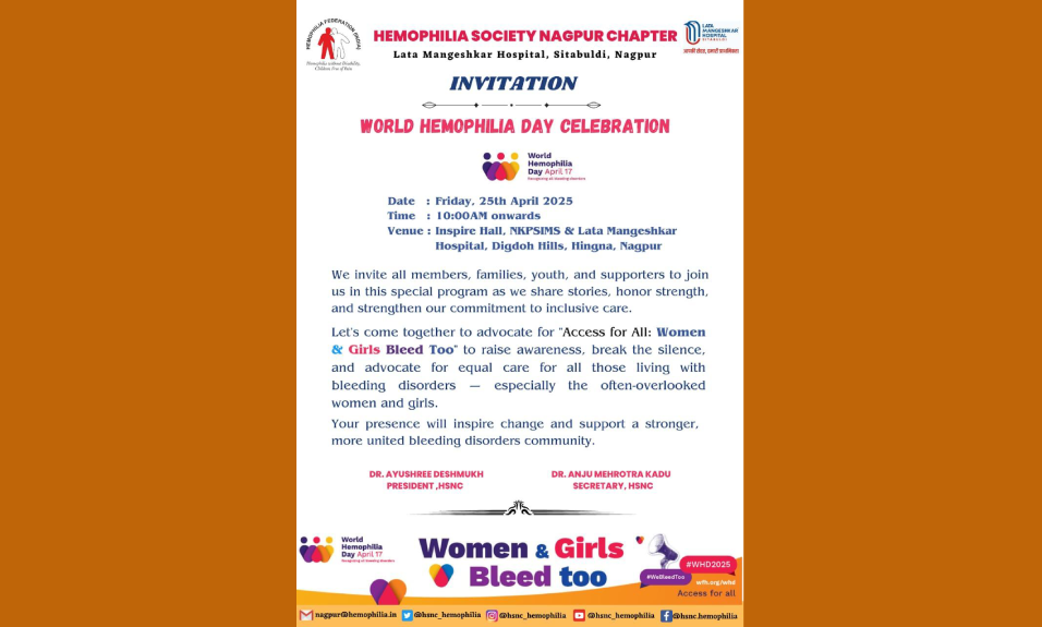 World Hemophilia Day Celebration,Nagpur